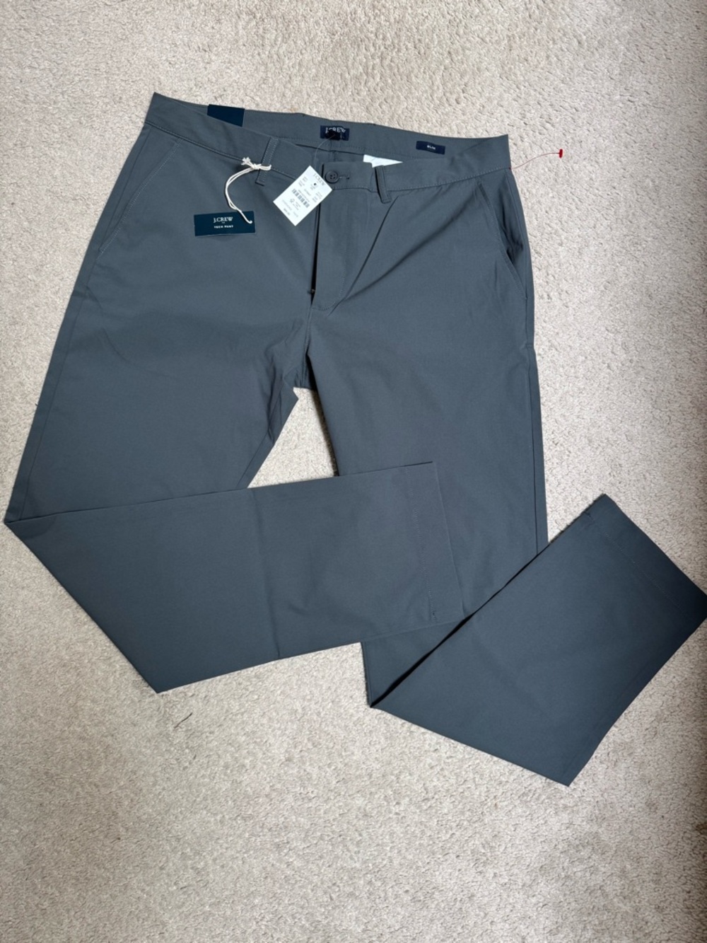 J. Crew Men’s Slate Gray Performance Chinos